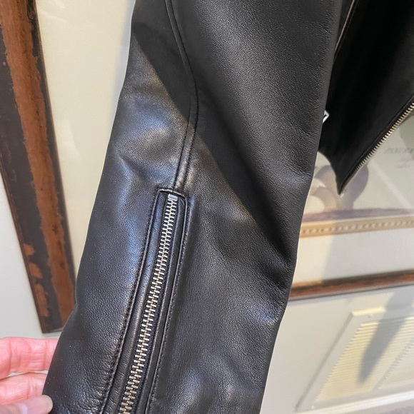 AllSaints Bales Leather Jacket - Picture 9 of 11